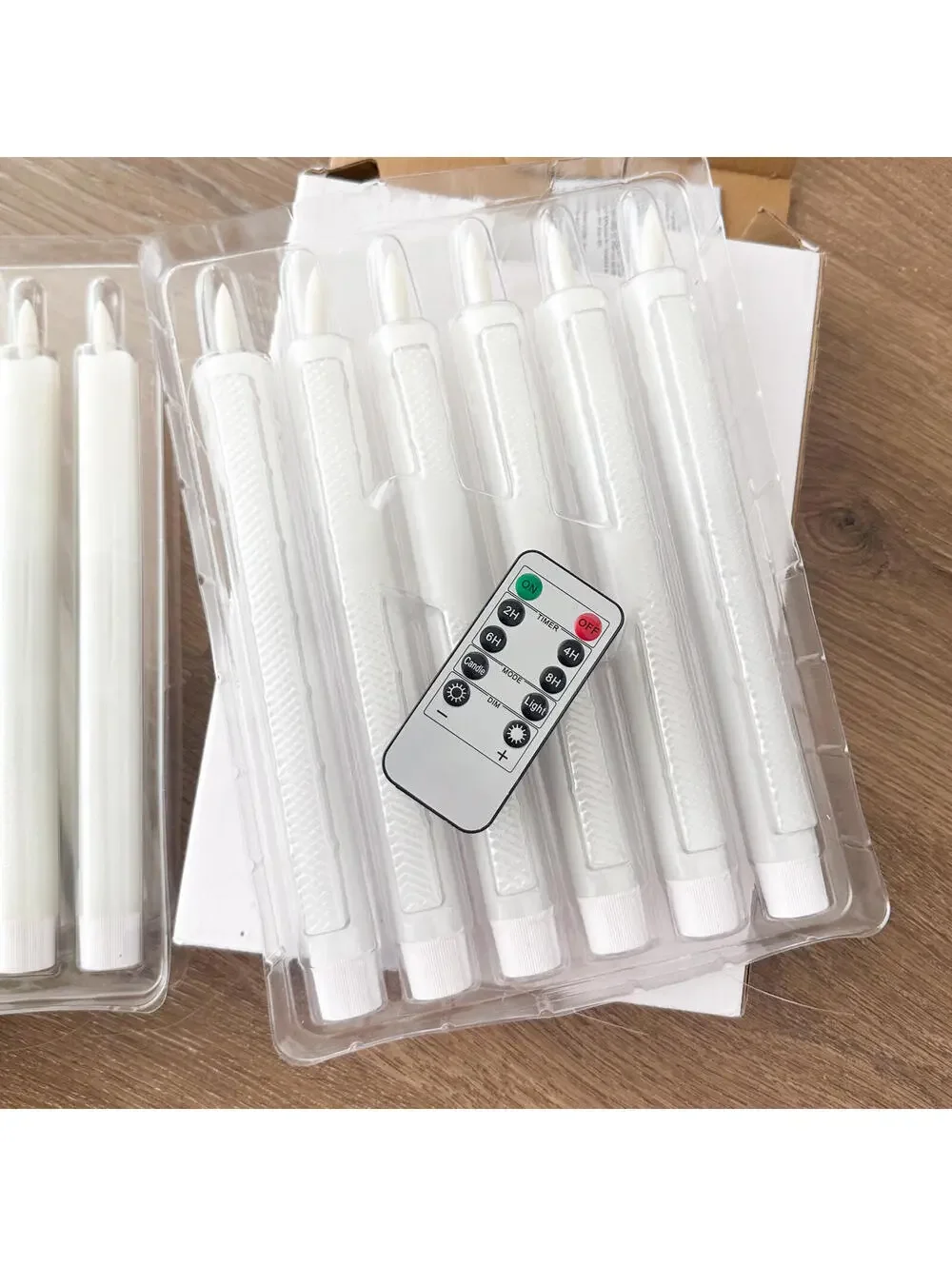 LED Window Taper Candles with Remote Set‎ of 12